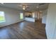 Open concept living room, featuring a view of the kitchen at 72 E Victory View Ter, Smithfield, NC 27577