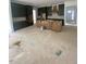 Large kitchen featuring dark cabinets, unfinished island, and tons of storage at 80 Valebrook Ct, Youngsville, NC 27596