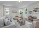 Bright living room with comfortable seating, neutral decor, and large windows for natural light at 82 Fairwinds Dr, Lillington, NC 27546
