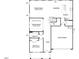 First floor blueprint featuring a Gathering room, dining room, kitchen, garage, entry and bedroom at 106 Willow Cameron Way, Angier, NC 27501