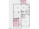 Layout of the home's first floor, featuring kitchen, gathering room, dining, bedroom and two-car garage at 113 Cloud Berry Ln, Holly Springs, NC 27540