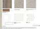 Selection of interior finish samples, including flooring, cabinets, countertops and backsplash at 113 Cloud Berry Ln, Holly Springs, NC 27540