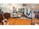 Bright living room featuring hardwood floors and large windows at 116 Wright Hill Dr, Durham, NC 27712