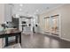 Open kitchen featuring stainless steel appliances, center island and double doors that offer access to the outdoors at 1318 Reading Ct, Burlington, NC 27217