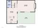 Layout of the first floor featuring a living room, kitchen, dining area, laundry and porch at 171 Springberry Ln, Chapel Hill, NC 27517