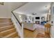 Inviting living room featuring a fireplace, built-in shelving, and a comfortable seating area at 171 Springberry Ln, Chapel Hill, NC 27517