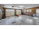 Large garage with two bay doors, providing ample storage space at 231 Patterson Dr, Roxboro, NC 27573