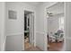 Hallway with doorway to bathroom and bedroom at 231 Patterson Dr, Roxboro, NC 27573