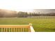 Scenic backyard view from the deck, featuring a large lawn and distant trees at 29 Hinshaw Shop Rd, Liberty, NC 27298