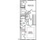 Third floor floorplan with primary bedroom, bedroom #2, and laundry room at 336 Chesapeak Commons St # 140, Garner, NC 27529