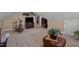 This bonus room includes seating and an exercise bike, plus an exit to an attic room at 4278 Aviemore, Burlington, NC 27215
