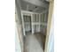 Interior view of a closet with drywall and a doorway leading into another room at 432 E Clydes Point Way, Wendell, NC 27591