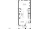 Layout of the home's main level, showing the kitchen, dining area, Gathering room, and front porch at 500 Yeowell Dr, Chapel Hill, NC 27514