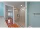 Renovated bathroom featuring a glass-enclosed shower and tile surround at 531 N Main St, Graham, NC 27253