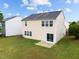 Backyard featuring vinyl siding, well-maintained lawn and a patio at 6013 Shelane Ct, Raleigh, NC 27610
