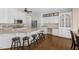 Spacious eat-in kitchen features granite countertops, stainless appliances and custom cabinetry at 6709 Windchase Dr, Rocky Mount, NC 27803