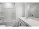 Bathroom with a tub/shower combination and single sink vanity at 119 Grove Township Way, Angier, NC 27501