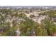 Aerial view of a home in a peaceful, wooded community with mature trees at 1804 Beverly Rd, Rocky Mount, NC 27801
