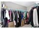 Walk-in closet with metal shelving at 1952 Grassy Banks Dr, Raleigh, NC 27610