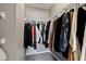 Walk-in closet with ample hanging space for clothes at 1952 Grassy Banks Dr, Raleigh, NC 27610