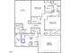 Detailed second-floor plan showcasing the primary bedroom, laundry, and additional bedrooms at 225 Savannah Moss Way # 120, Raleigh, NC 27603