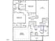 Second floor blueprint showcasing layout with bedrooms, bathrooms, walk-in closets, laundry room, and loft at 240 Augusta Pond Way # 122, Raleigh, NC 27603