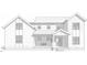 Detailed rendering of a two-story home showcasing its architectural design and front porch at 3004 Hickory Rd, Raleigh, NC 27616