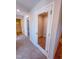 Hallway with carpet flooring and recessed lighting at 394 Duncan Creek Rd # 158, Lillington, NC 27546