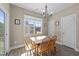 Bright dining area with a large window providing natural light at 405 Joseph Alexander Dr, Fuquay Varina, NC 27526