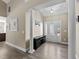 Bright and spacious foyer with high ceilings and hardwood floors, leading into the home at 405 Joseph Alexander Dr, Fuquay Varina, NC 27526