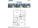 Freeport floor plan featuring 3 beds, 2 baths, 2 car garage, living room, kitchen, study and patio at 417 Citron St, Sanford, NC 27332