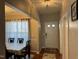 Inviting dining room featuring a chandelier and a table set for a pleasant meal at 5264 Patuxent Dr, Raleigh, NC 27616