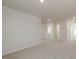 Spacious bonus room with neutral carpeting and walls offering versatility at 106 Paper Birch Way, Fuquay Varina, NC 27526