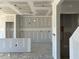Unfinished living room under construction with drywall, open floorplan and recessed lighting at 121 Willow Cameron Way, Angier, NC 27501