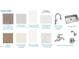 Variety of finish samples available, including LVP flooring, quartz countertops, and tile backsplash at 121 Willow Cameron Way, Angier, NC 27501