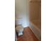 Bathroom includes a toilet, shower and tub combination with a vinyl floor at 139 Kingsbury Dr, Chapel Hill, NC 27514