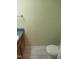 Functional bathroom featuring a sink, toilet, and storage space, designed for everyday convenience at 139 Kingsbury Dr, Chapel Hill, NC 27514