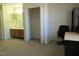Versatile bedroom featuring a closet, vanity area, and an office setup for ultimate functionality at 139 Kingsbury Dr, Chapel Hill, NC 27514