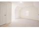 Carpeted bedroom with dormer and large windows, bright and ready for new decor at 1514 Wiljohn Rd, Garner, NC 27529