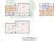 Detailed floor plan showcasing layout of the three floors, including square footage of each room at 206 Spring Ln, Chapel Hill, NC 27514