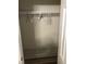 Empty closet offering ample storage with wire shelving and a hanging rod at 312 East End Ave, Durham, NC 27703