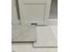 Image showcasing kitchen remodel material samples with white cabinet and stone-look countertops at 319 N Maple Walk # 213, Garner, NC 27529