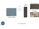 Display of Evelyn Bay brick and Harbor Blue siding samples with design options at 319 N Maple Walk # 213, Garner, NC 27529