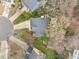 This aerial view shows the home, driveway, landscaping, and surrounding neighborhood at 4745 Grand Cypress Ct, Raleigh, NC 27604