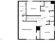 Second floor plan showcasing the primary bedroom, additional bedrooms, and bathrooms at 543 Camel St, Clayton, NC 27520
