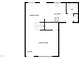 First floor plan of the house highlighting the living room, kitchen, and dining areas at 543 Camel St, Clayton, NC 27520