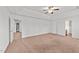 Bright main bedroom with a view into the attached bathroom at 613 Holly Thorn Trce, Holly Springs, NC 27540