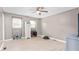 Bedroom with hardwood floor and a ceiling fan at 627 W Front St # C, Burlington, NC 27215