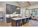 Gourmet kitchen with a large island, stainless steel appliances, and ample counter space at 0 High Rock Rd, Efland, NC 27243