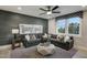 Inviting living room with a large sectional sofa, stylish coffee table, and modern decor at 0 High Rock Rd, Efland, NC 27243